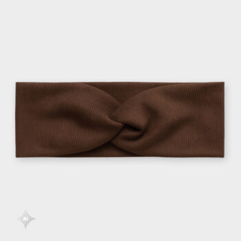 Látková čelenka - Čokoládová žbr