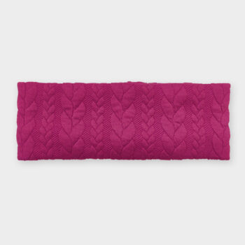 Látková čelenka - Malinová pleteninka
