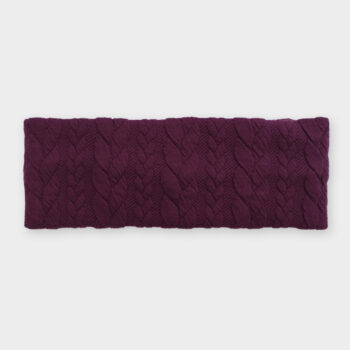 Látková čelenka - Fialová pleteninka