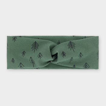 Látková čelenka - Zelený les